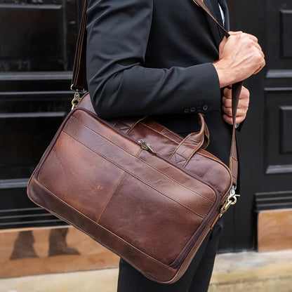 Pinnacle Executive Leather Briefcase