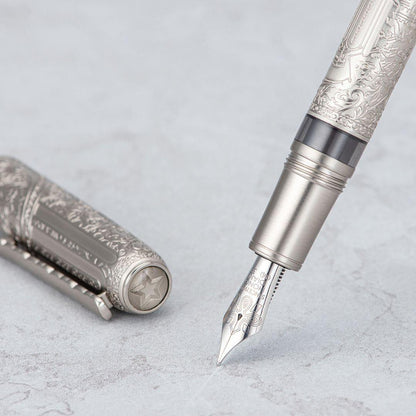 Silver Relief Fountain Pen