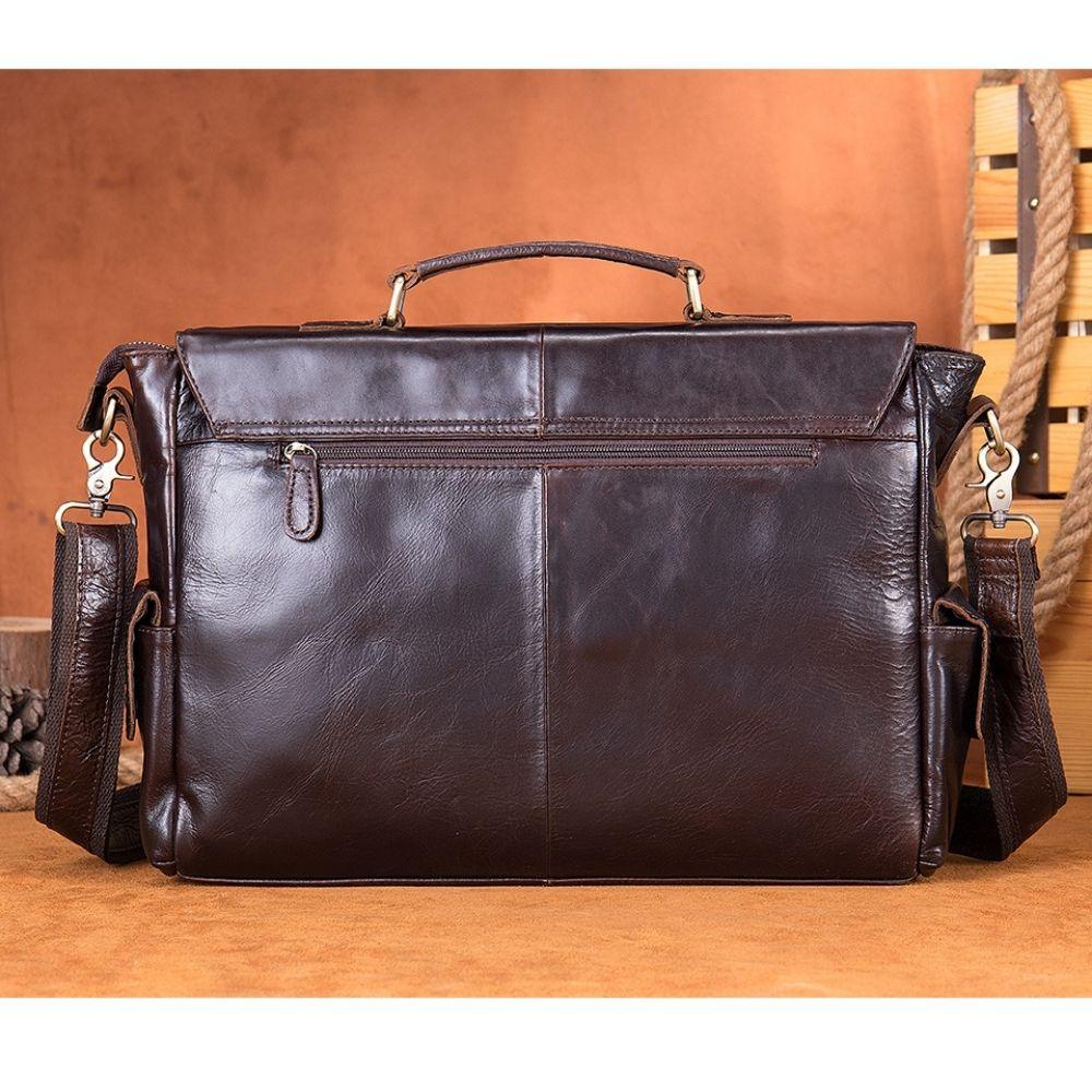 Sovereign Men's Leather Messenger Bag