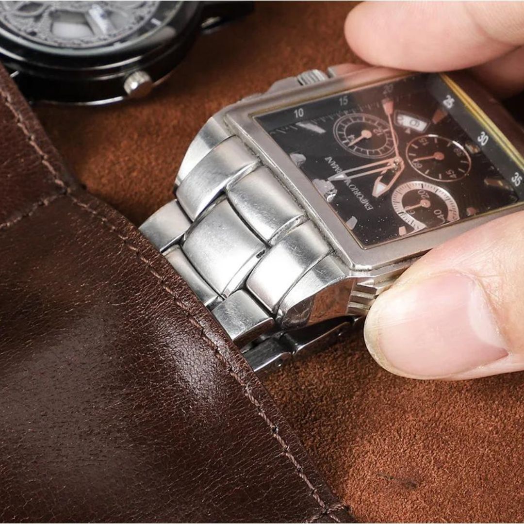 Leather Travel Watch Case