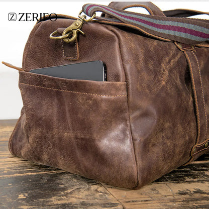 Leather Crossbody Travel Bag