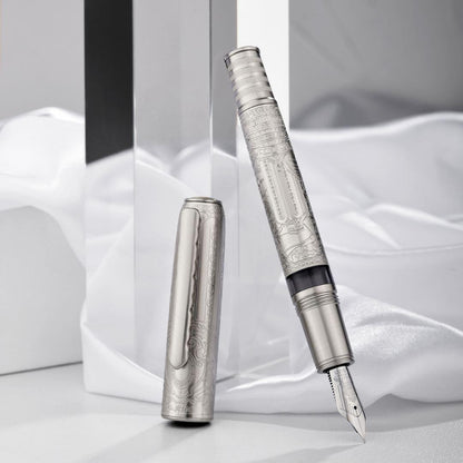 Silver Relief Fountain Pen