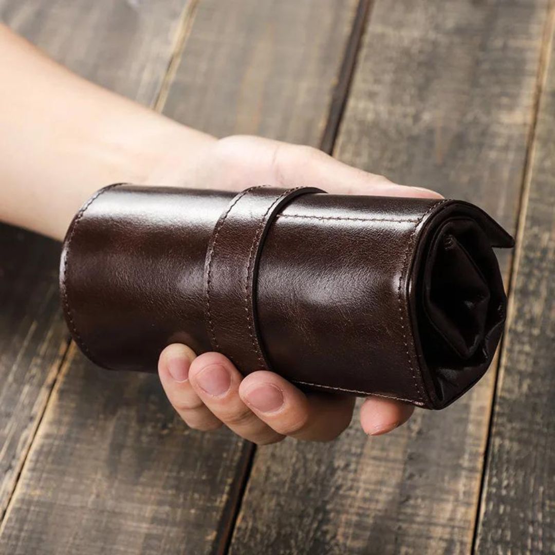 Leather Travel Watch Case