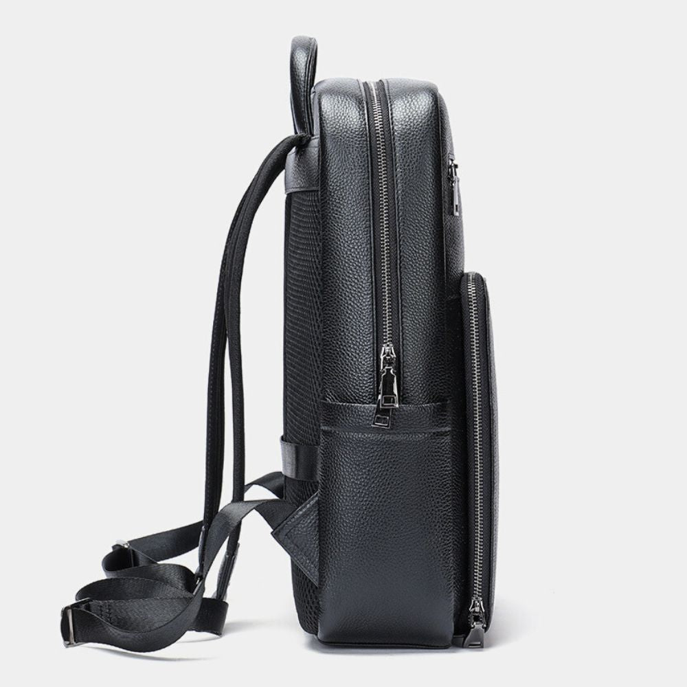 Leather Work Backpack for 15.6 Inch Laptop