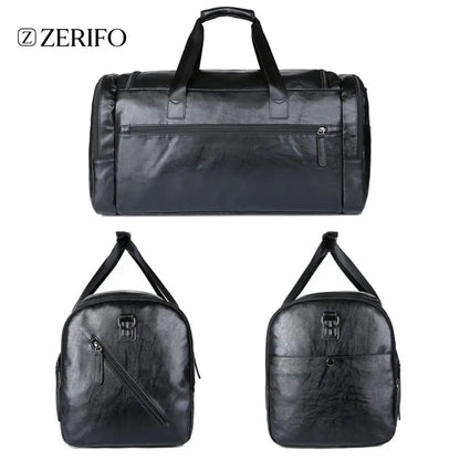 Retro PU Leather Travel Bag