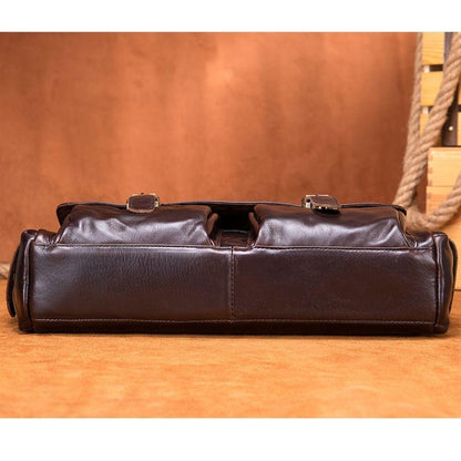 Sovereign Men's Leather Messenger Bag