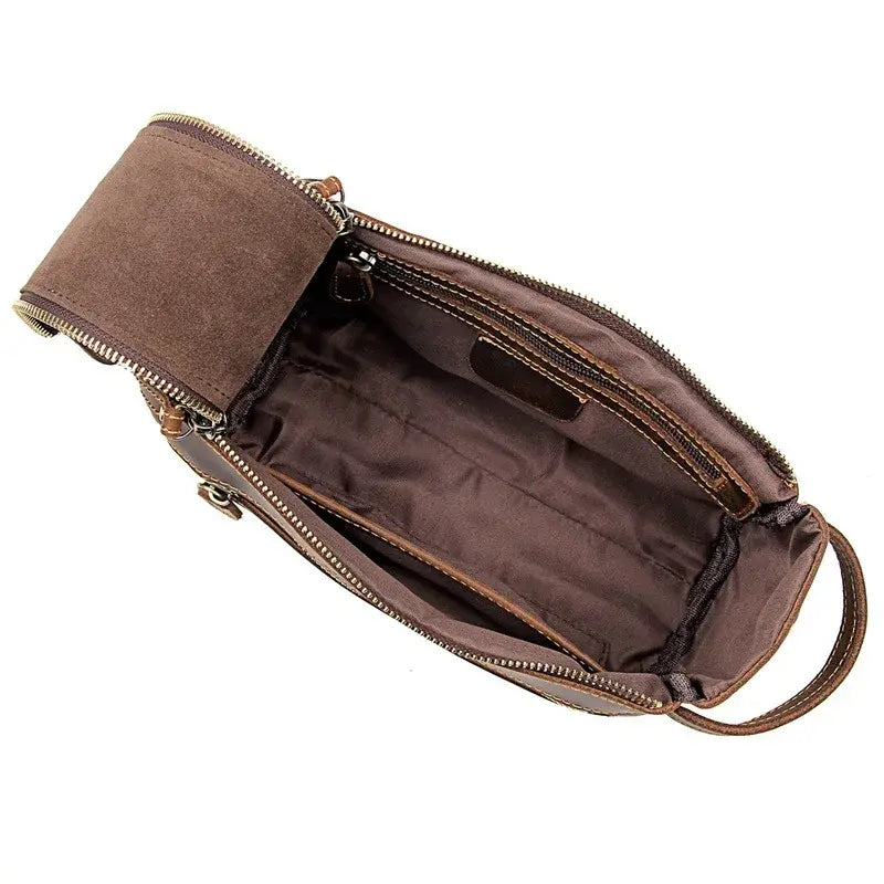 Men's Leather Toiletry Bag