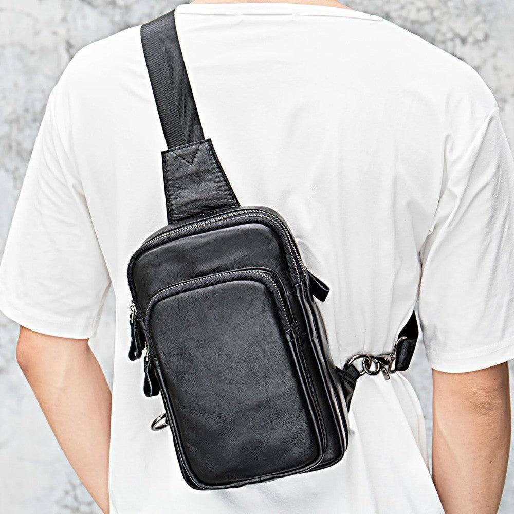 Men's Shoulder Bag All Black