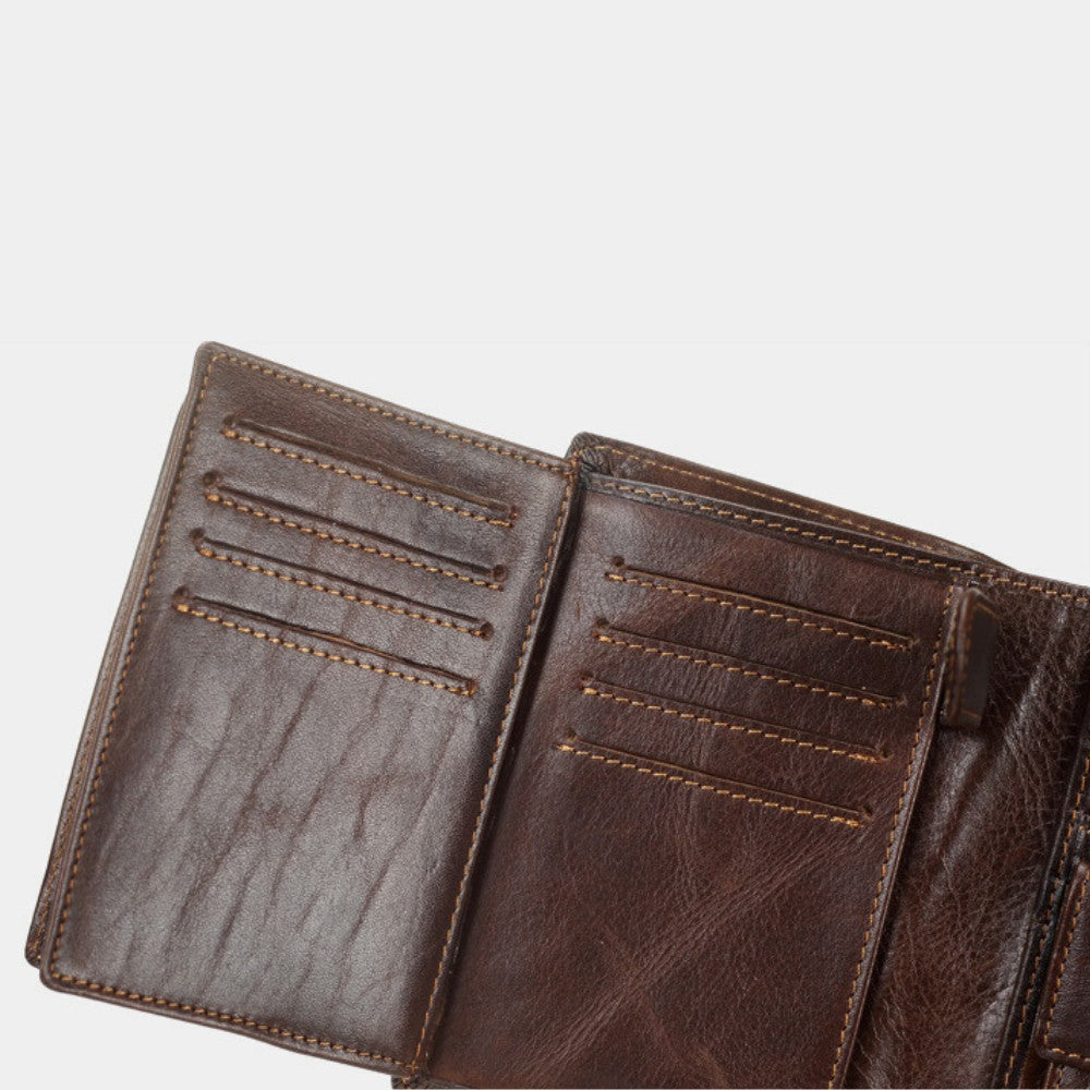 Men's Short Genuine Leather Wallet