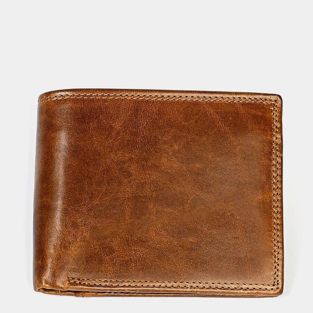 Basic RFID Men's Leather Pocket Wallet