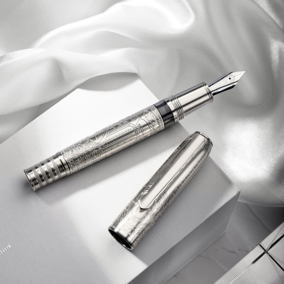 Silver Relief Fountain Pen