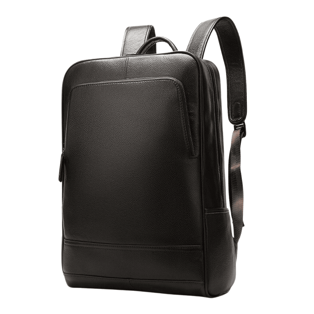 Executive Leather Laptop Backpack