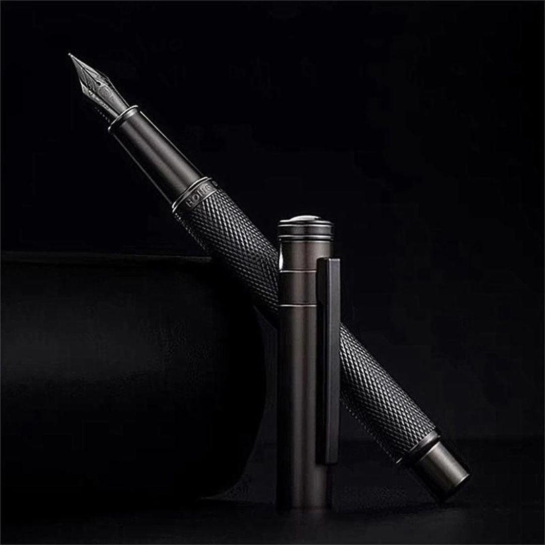 All Black Fountain Pen + Free 30ml Ink