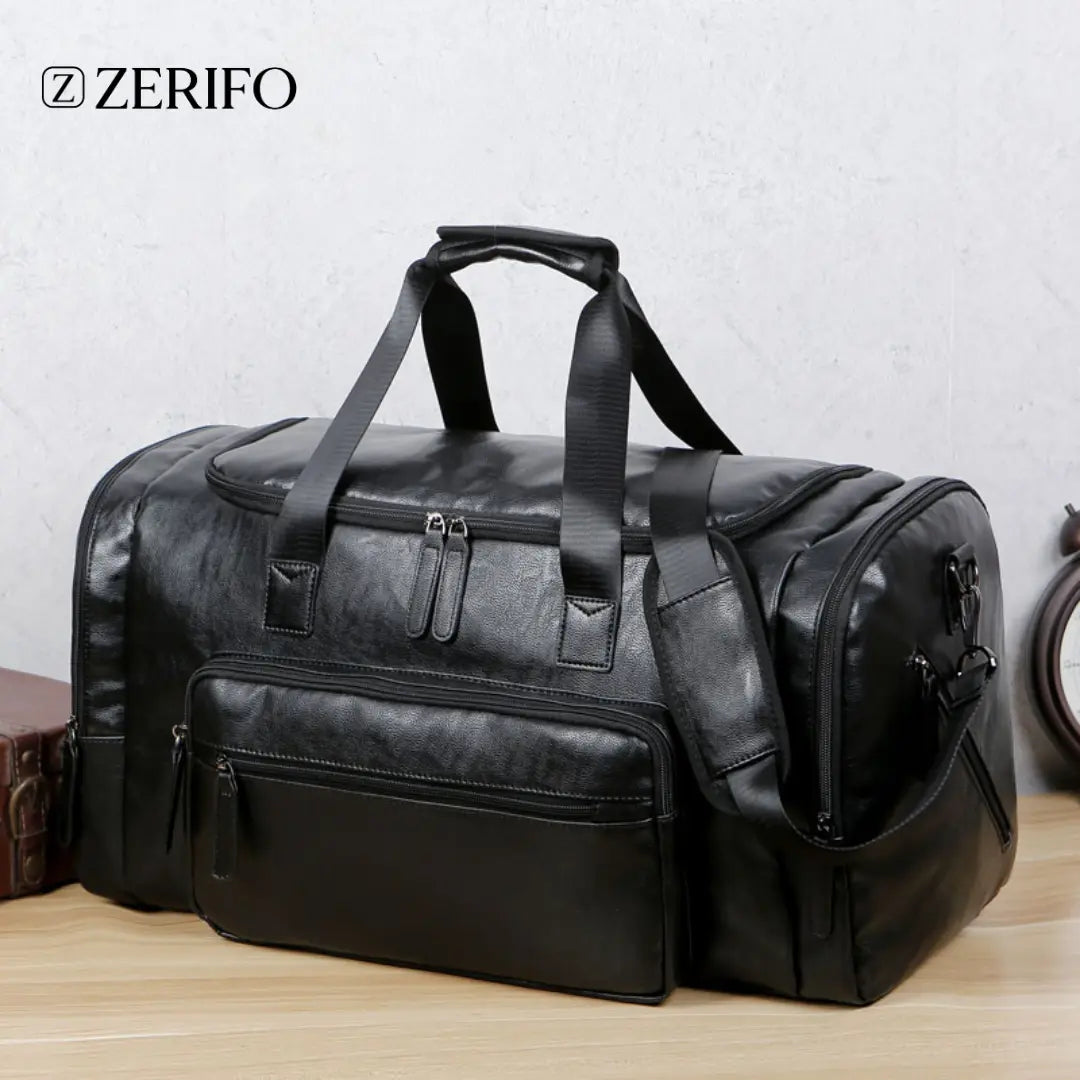 Retro PU Leather Travel Bag