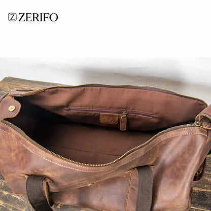 Leather Crossbody Travel Bag