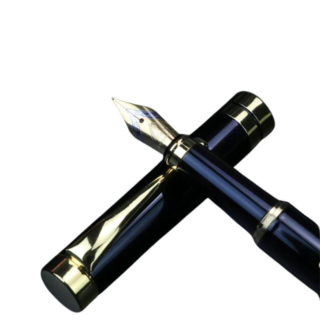 Personalized Golden Obsidian Fountain Pen