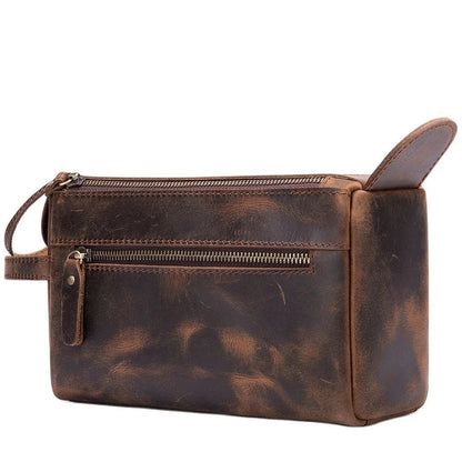 Men's Leather Toiletry Bag