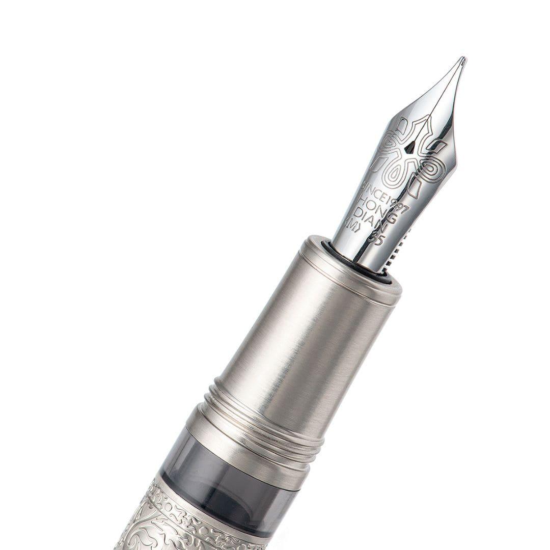 Silver Relief Fountain Pen