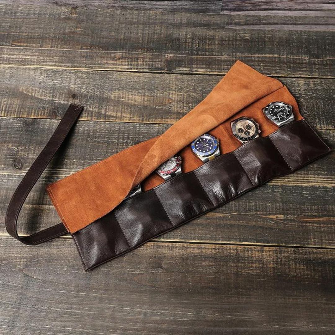 Leather Travel Watch Case