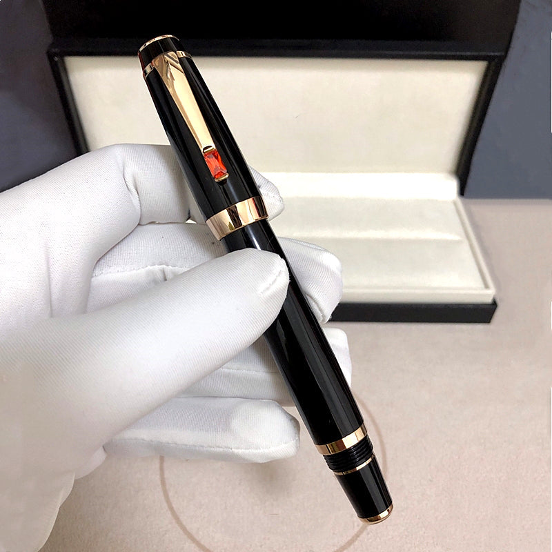 Noire Gemstone Fountain Pen