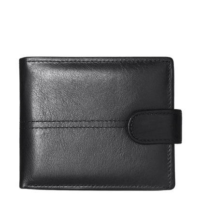 Astrom Men's Black Leather Wallet