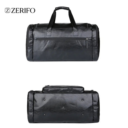 Retro PU Leather Travel Bag