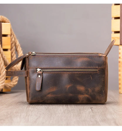 Men's Leather Toiletry Bag