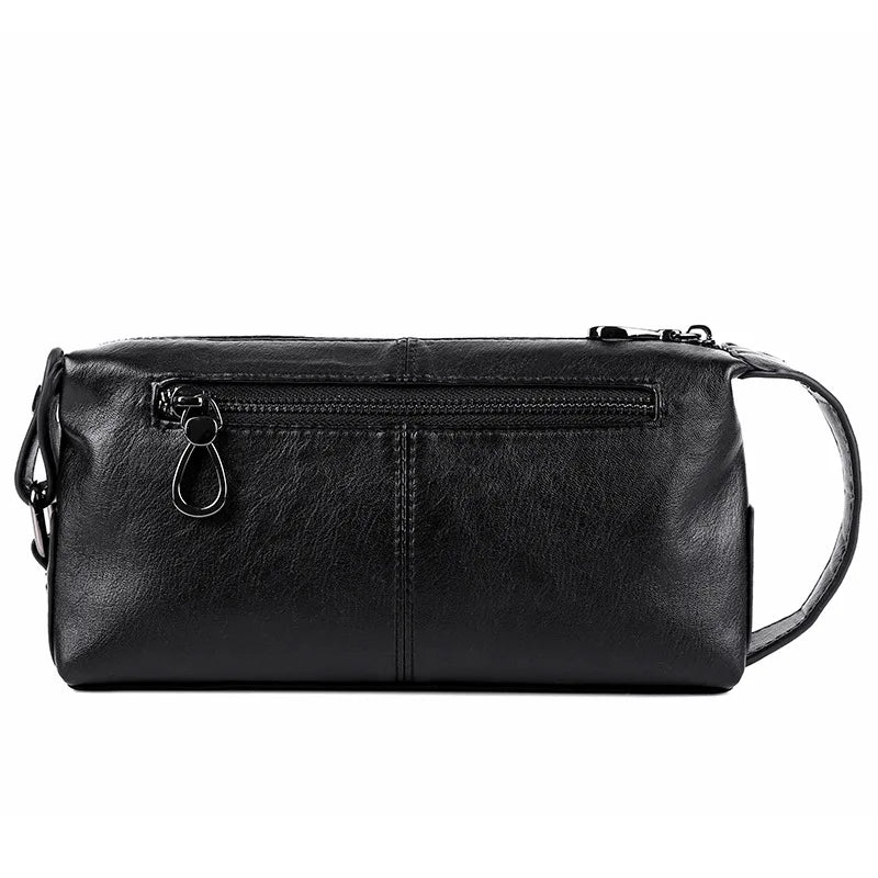 Men's Long Leather Toiletry Bag