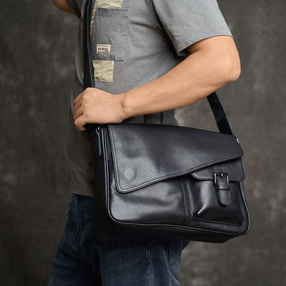 Executive Leather Messenger Bag