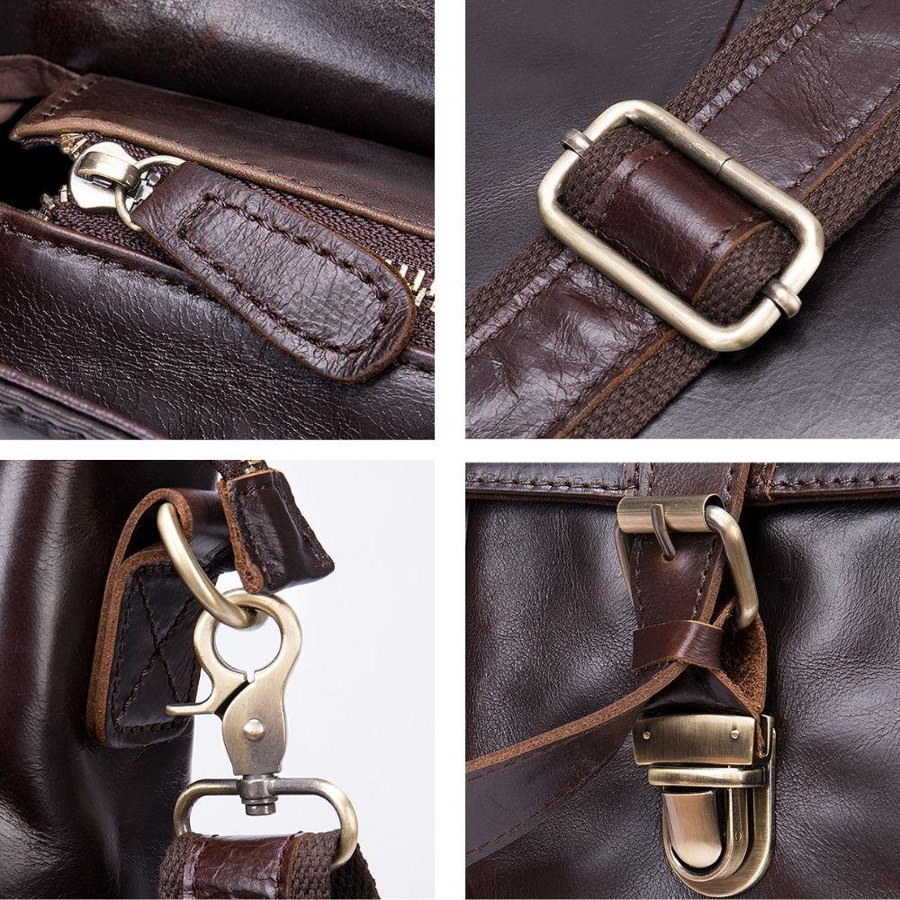 Sovereign Men's Leather Messenger Bag