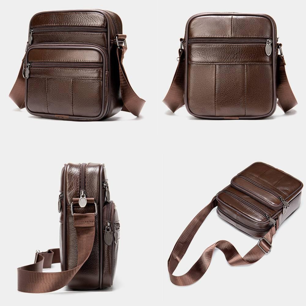 Basic Leather Crossbody Bag