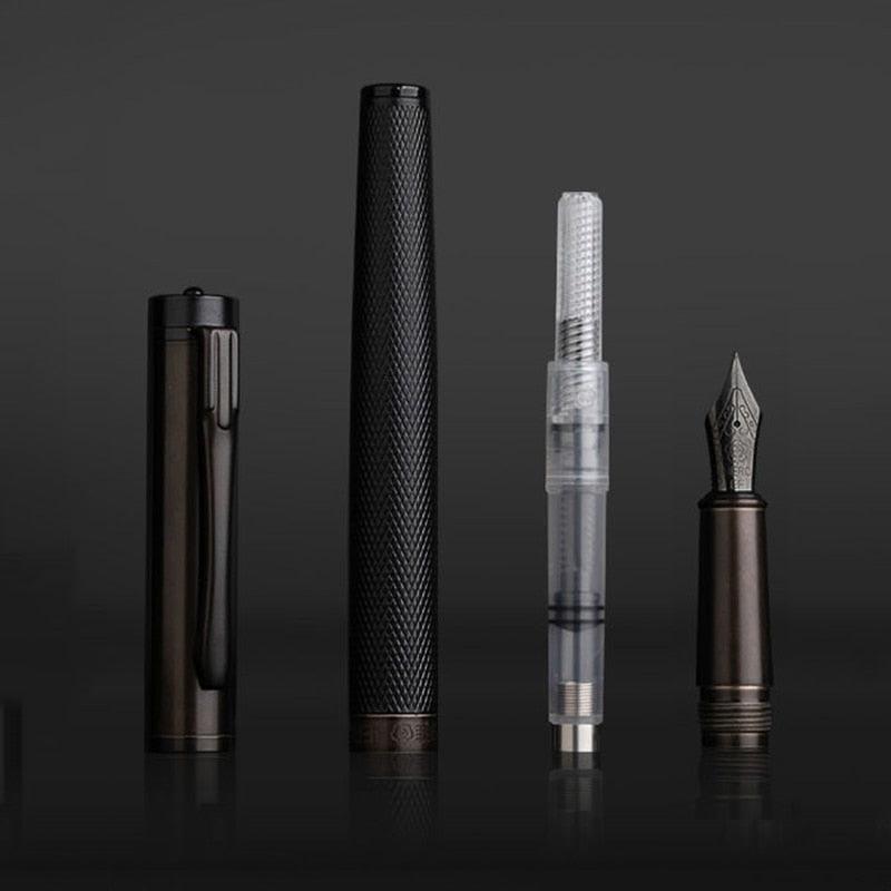 All Black Fountain Pen + Free 30ml Ink