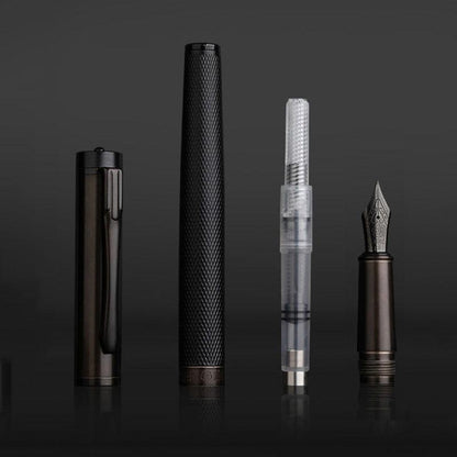 All Black Fountain Pen + Free 30ml Ink