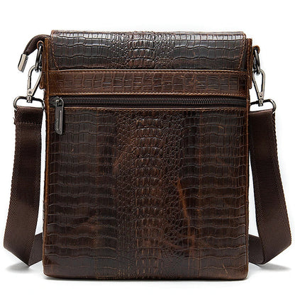 Croco Textured Crossbody Bag