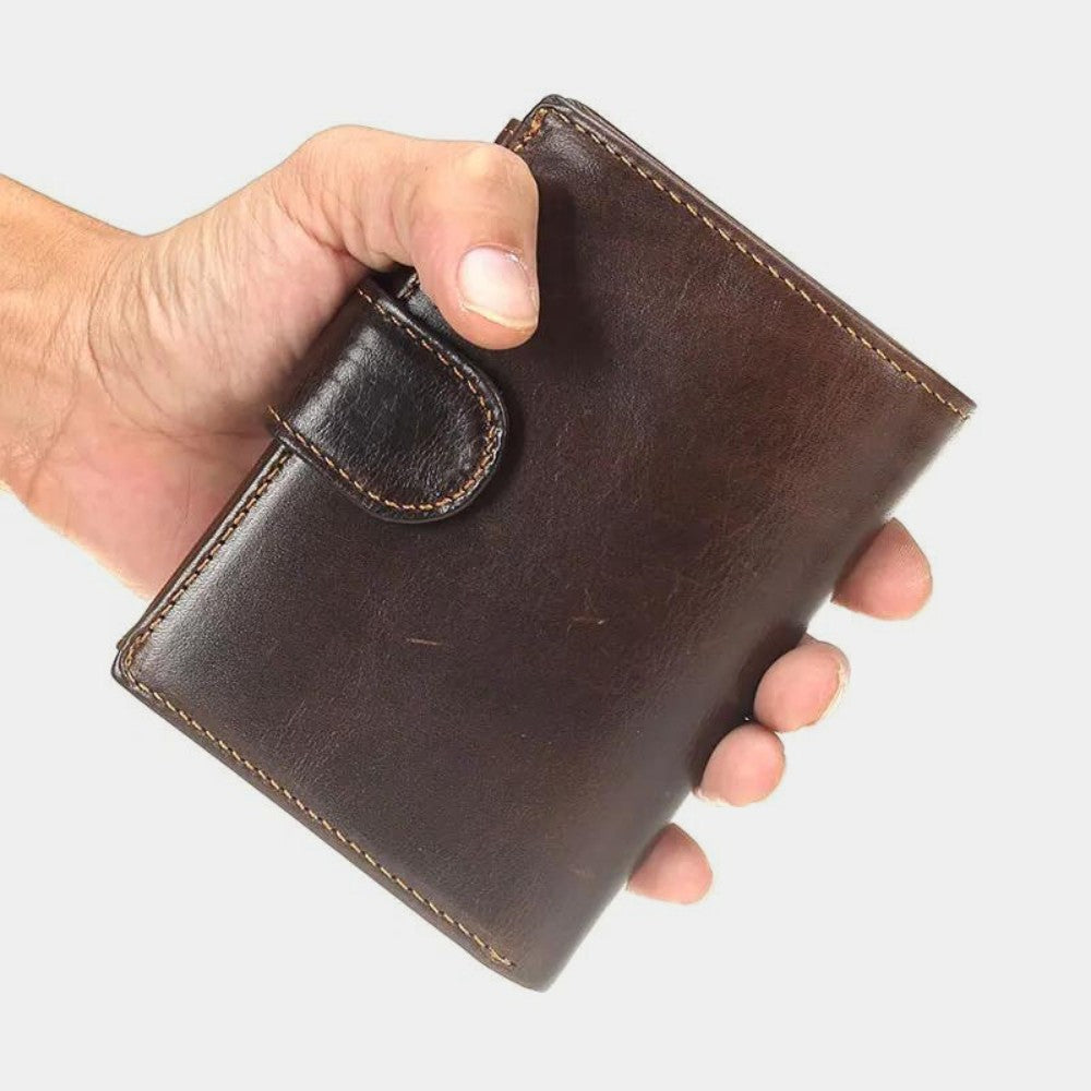 Men's Short Genuine Leather Wallet