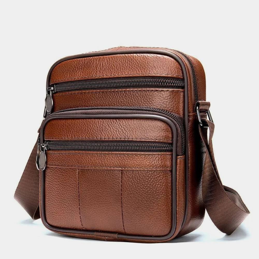 Basic Leather Crossbody Bag