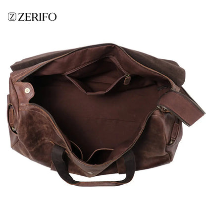 Leather Crossbody Travel Bag