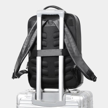 Nautilus Leather Backpack with USB Charging