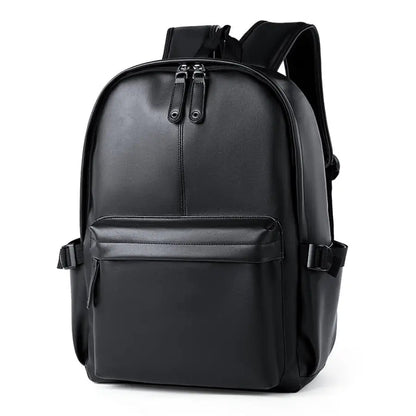 Leather Backpack with Anti-Theft System