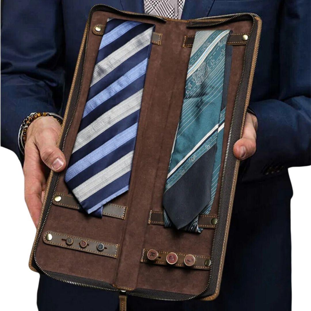 Leather Tie Holder